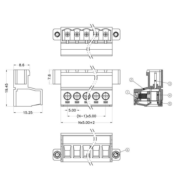 green screw terminal