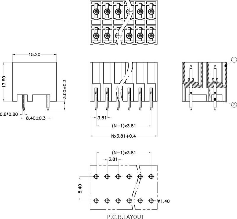 terminal block 3 pin